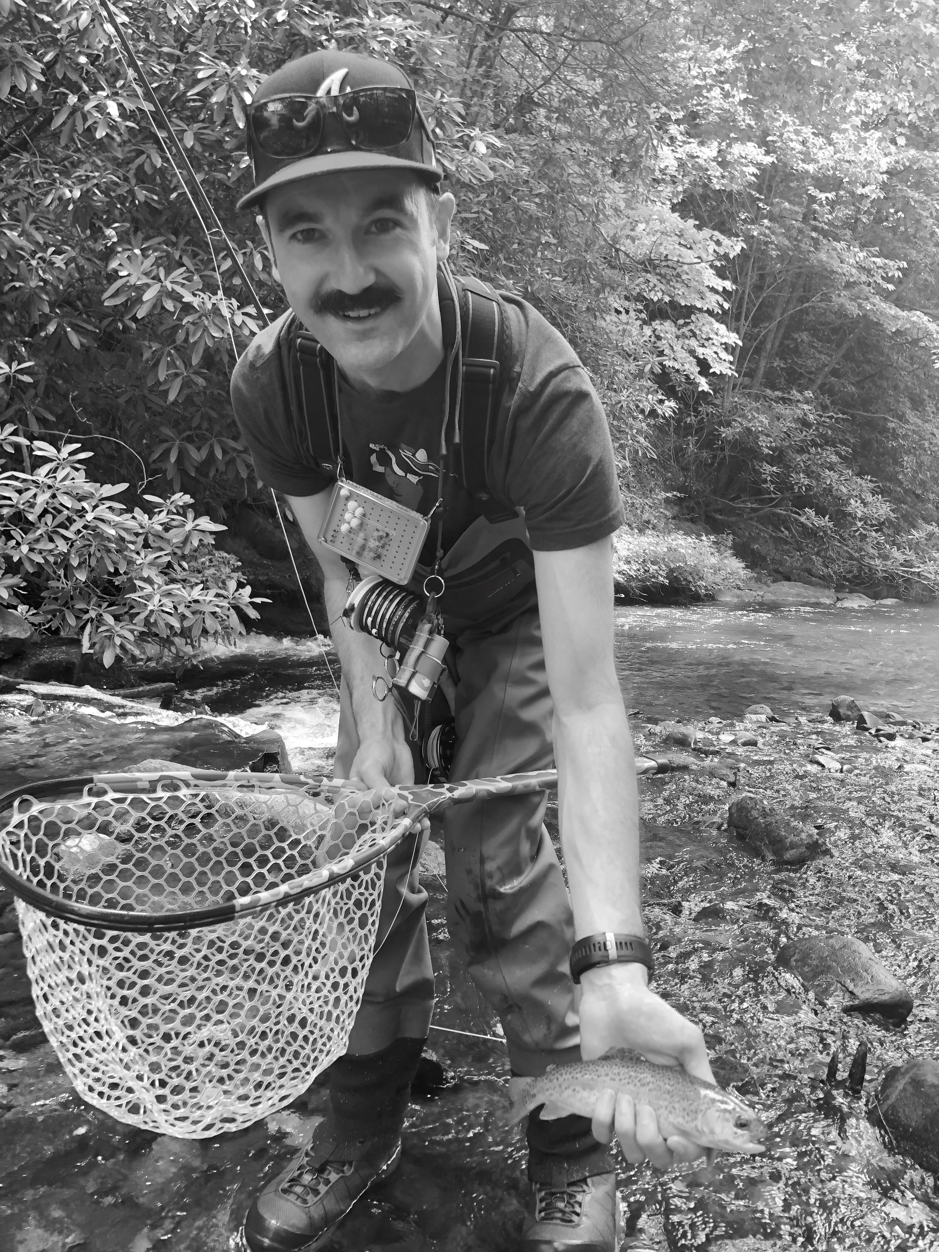 Jeremy fly-fishing for trout